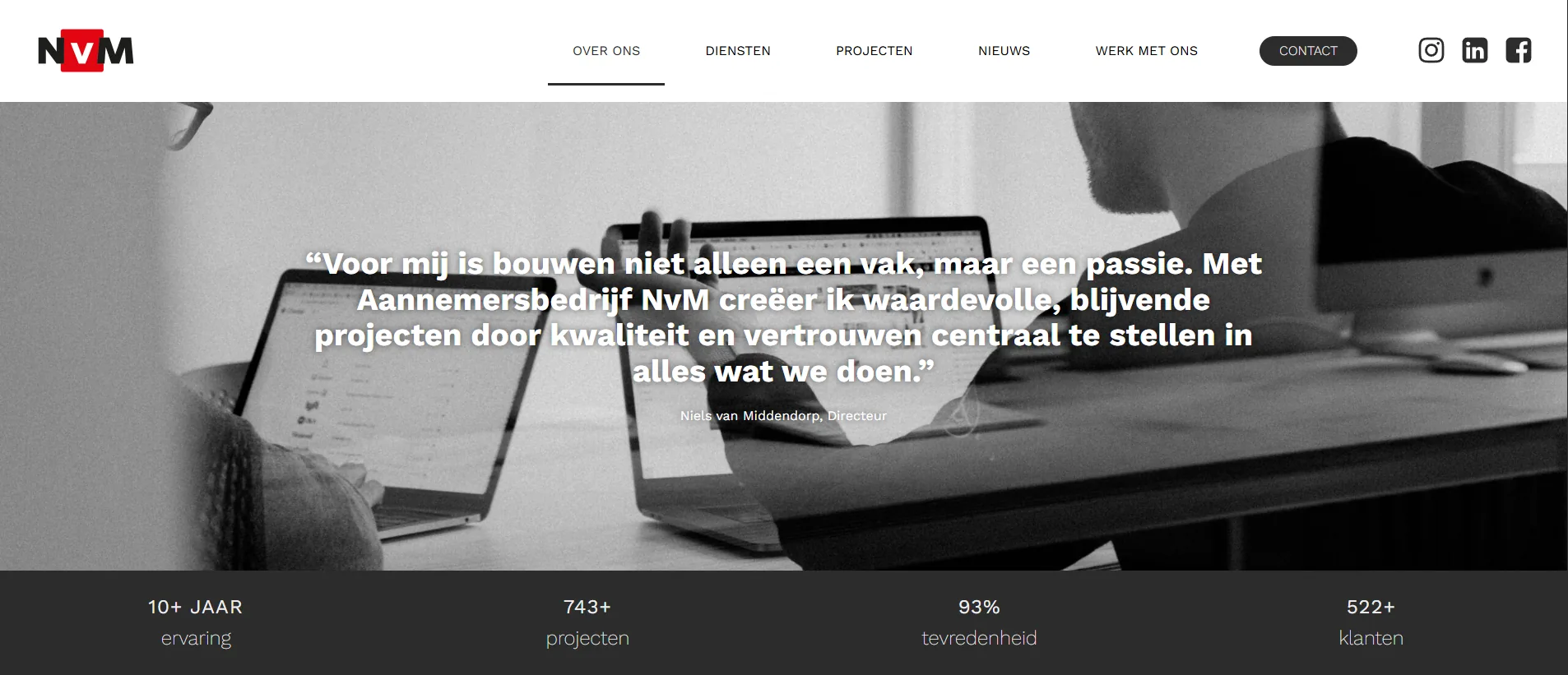 Voorbeeld van een website laten maken in Enschede door Marketing Maatwerk